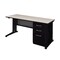 Fusion Fusion Single Pedestal Desks, 30 D X 29 H, 66 W X Wood, Metal MSP6630PL - alternate 1